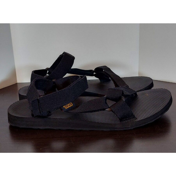 Teva Men's Original Universal Urban Black Sandals 1004010 13M Pre-Owned - Picture 1 of 7